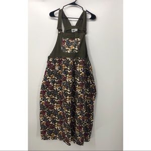 Vintage Take Nine Maternity Floral Overall Dress